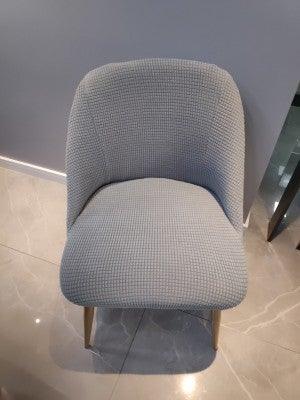 Housse de chaise amovible et lavable en molleton polaire pour accoudoir bas et dossier incurvé, housse de siège amovible et lavable en élasthanne extensible anti-poussière pour hôtel, maison, banquet, cérémonie, bureau, mariage