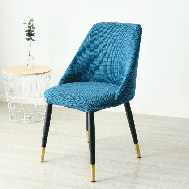 Housse de chaise amovible et lavable en molleton polaire pour accoudoir bas et dossier incurvé, housse de siège amovible et lavable en élasthanne extensible anti-poussière pour hôtel, maison, banquet, cérémonie, bureau, mariage