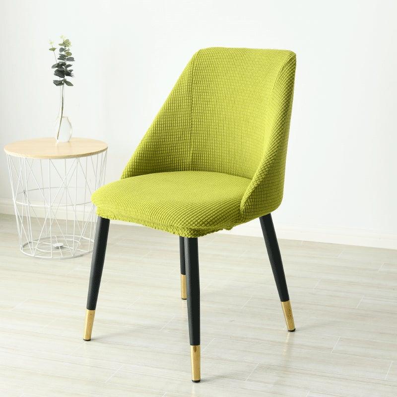 Housse de chaise amovible et lavable en molleton polaire pour accoudoir bas et dossier incurvé, housse de siège amovible et lavable en élasthanne extensible anti-poussière pour hôtel, maison, banquet, cérémonie, bureau, mariage