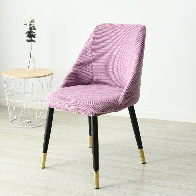 Housse de chaise amovible et lavable en molleton polaire pour accoudoir bas et dossier incurvé, housse de siège amovible et lavable en élasthanne extensible anti-poussière pour hôtel, maison, banquet, cérémonie, bureau, mariage