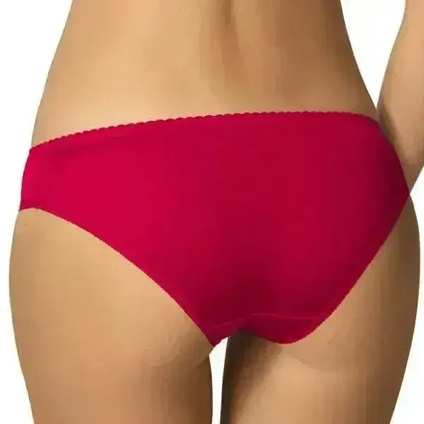 Culotte de bikini taille basse semi-transparente Gorteks Pamela Blanc