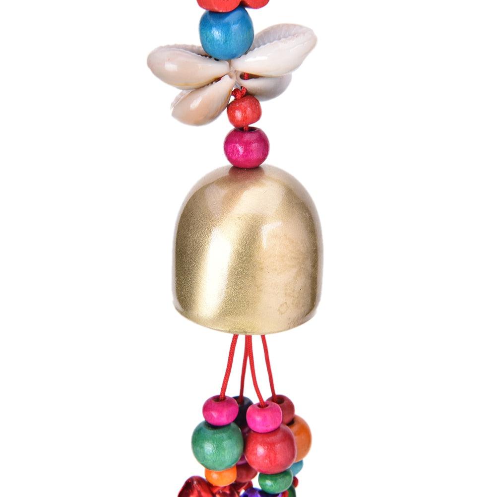 Carillons éoliens porte-bonheur Mobile Jardin Carillon éolien Cloche Créatif Extérieur National Maison Populaire Cour Nouveau Cuivre Salon Décoration Mode Pour Bonne Chance Maison Jardin Patio Décoration Suspendue Cadeau