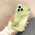 Coque de téléphone lumineuse abstraite pour iPhone 13 12 11 Pro Max en silicone transparent antichoc – Coque de téléphone transparente avec motif floral et fille qui brille dans le noir pour iPhone