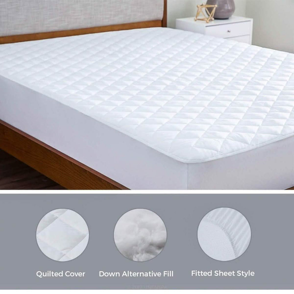 Lux Decor Collection Surmatelas matelassé entièrement couvrant