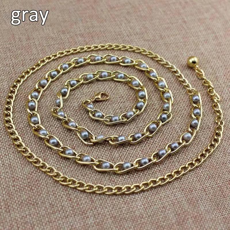 Ceintures Ajustables Fines en Métal Luxueuses avec Maillons pour Femmes, Chaînes de Taille en Métal Longues à Paillettes pour le Ventre