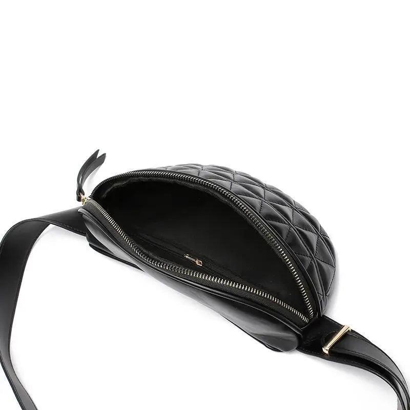 Sacs de taille en cuir PU de luxe pour femmes, sac banane étanche, sac bandoulière, sac banane de voyage