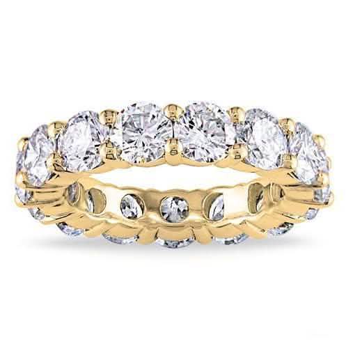 Bague éternité de luxe en argent sterling 6 CTTW sertie d'oxydes de zirconium