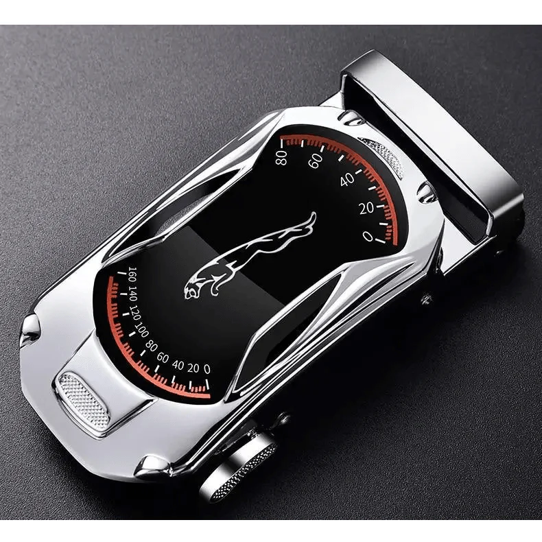 Ceinture de luxe automatique en cuir véritable noir pour homme, nouvelle mode, haute qualité