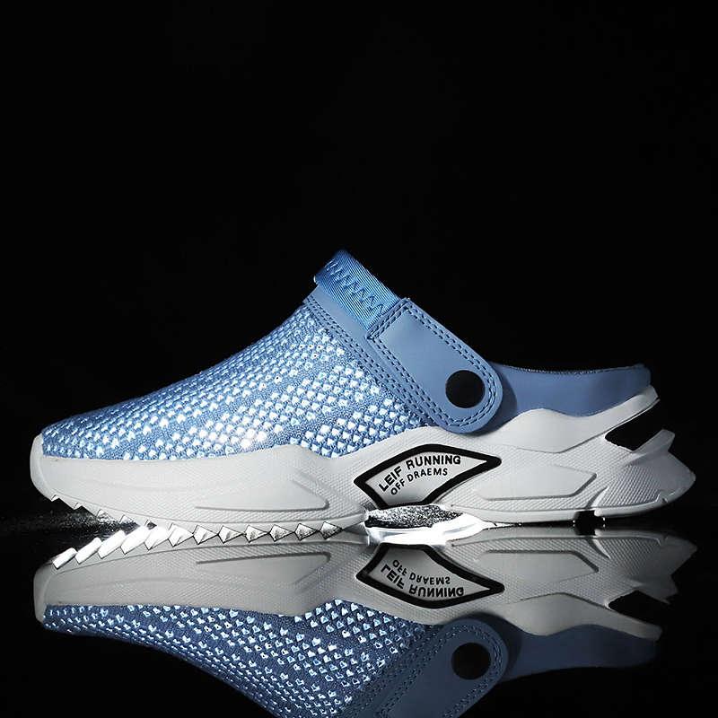 Chaussures pour hommes noires de luxe Tongs Plateforme Claquettes Sandales Homme Chaussure Été Tennis Fitness Gym Sabots Jardin Claquettes Sandales Été Intérieur Extérieur Marche Claquettes
