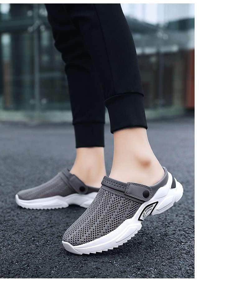 Chaussures pour hommes noires de luxe Tongs Plateforme Claquettes Sandales Homme Chaussure Été Tennis Fitness Gym Sabots Jardin Claquettes Sandales Été Intérieur Extérieur Marche Claquettes