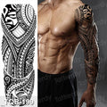 Tatouage Temporaire Luxe Noir Imperméable Grand Lion Tatouage Pour Corps Bras Jambes Design Moderne Large