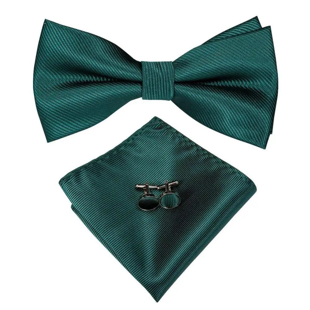 Nœuds papillons de luxe en soie beige motif papillon pour hommes, ensemble de boutons de manchette élégant, idéal pour mariage, smoking, bal de fin d'année