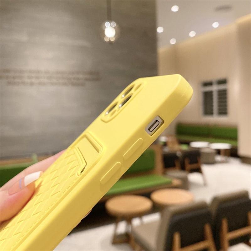 Étui portefeuille de luxe coloré avec porte-cartes pour iPhone 14 13 11 12 Pro Max Mini 14 Plus Housse en silicone souple Étui en silicone avec porte-cartes compatible avec iPhone