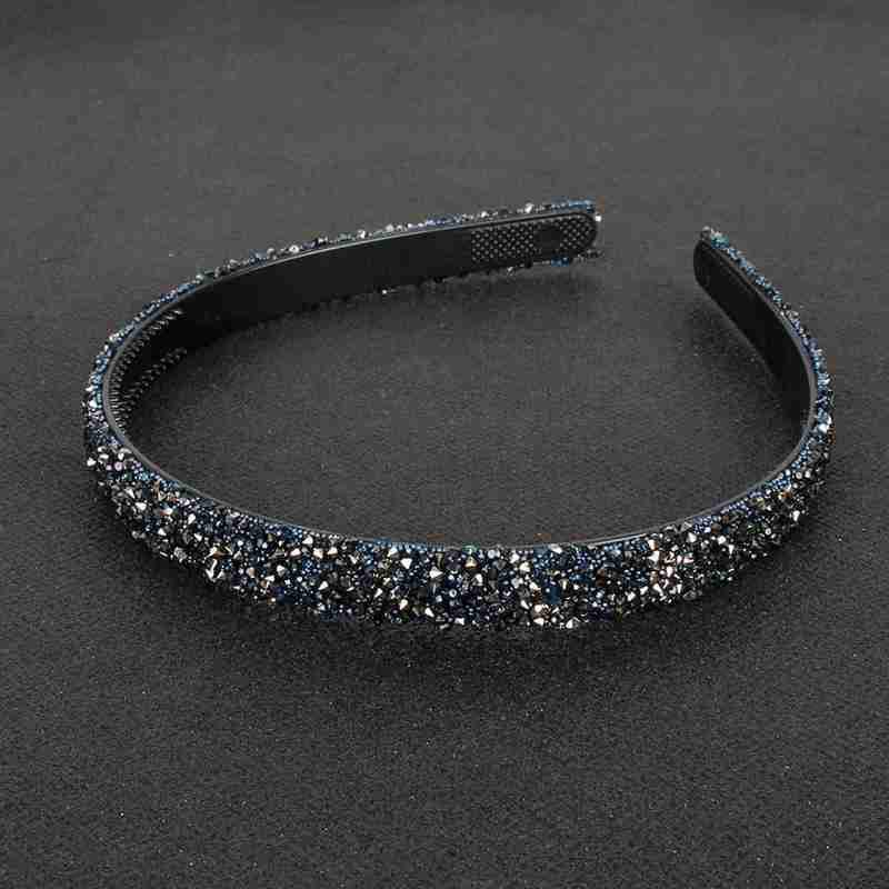 Bandeaux de luxe en cristal perle et strass pour femmes - Accessoires de mode pour cheveux, coiffe rembourrée, bandeaux brillants, cerceau à cheveux magnifique pour femmes