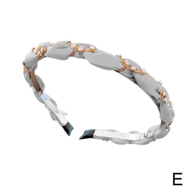 Bandeaux de luxe en strass cristal en forme de croix pour filles et femmes, coiffure élégante en mousseline, bandeaux coréens, cerceau, nouveaux accessoires de cheveux magnifiques pour femmes