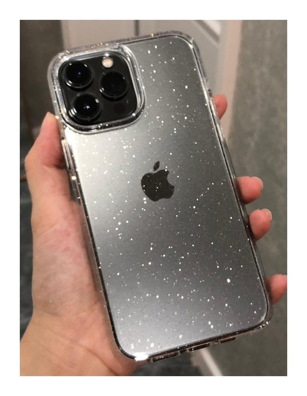 Étui Transparent à Paillettes de Luxe pour IPhone 14 13 12 11 Pro Max Mini X XS Max XR, Coque en Silicone Mignon Brillant Antichoc, Housse de Protection Rigide Antichoc Pour iPhone
