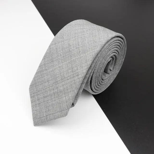 Cravate en Laine Fine Noire Grise de Haute Qualité pour Hommes, Réunion d'Affaires, Design Tendance, Excellent Cadeau pour Hommes