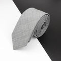Cravate en Laine Fine Noire Grise de Haute Qualité pour Hommes, Réunion d'Affaires, Design Tendance, Excellent Cadeau pour Hommes