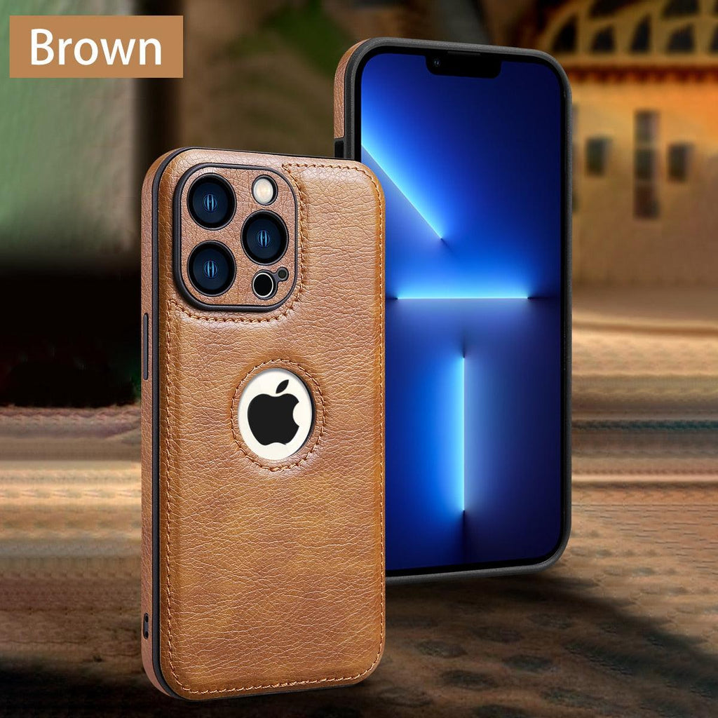 Étui en Cuir de Luxe pour iPhone 14 13 12 11 Pro MAX XS XR 7 8 Plus Coque de Téléphone Classique en Silicone Étui en Cuir Fin Flexible Doux au Toucher Housse en Cuir PU de Luxe pour Homme Étuis de Téléphone Complets Durables Anti-Rayures