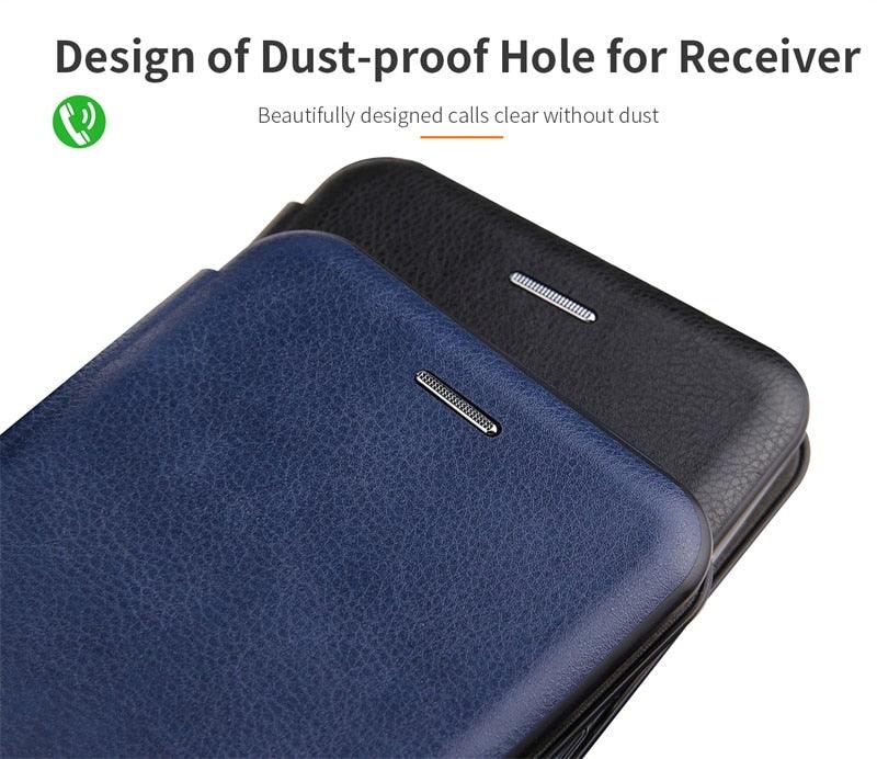 Étui portefeuille à rabat en cuir de luxe pour Xiaomi Redmi Note 9 9S 10 5G 10S 11 11S 8 Pro 8T 7 + Plus, coque portefeuille pour Redmi 7A 6 6A 9 9A 9C 9T en cuir durable