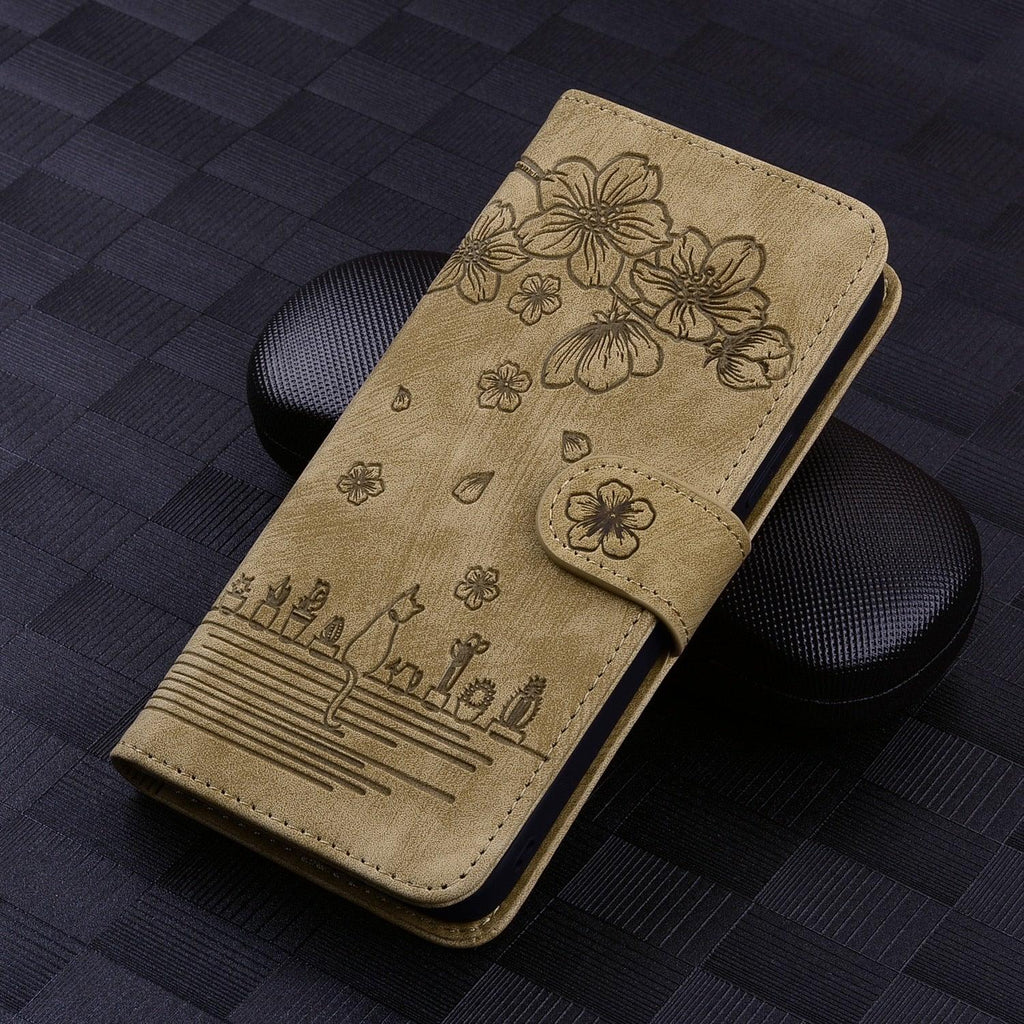 Étui portefeuille en cuir de luxe pour iPhone 14 13 Pro Max 11 12 Mini XR X XS Max avec support magnétique et porte-cartes en cuir PU, étui antichoc et élégant avec protection contre les chutes