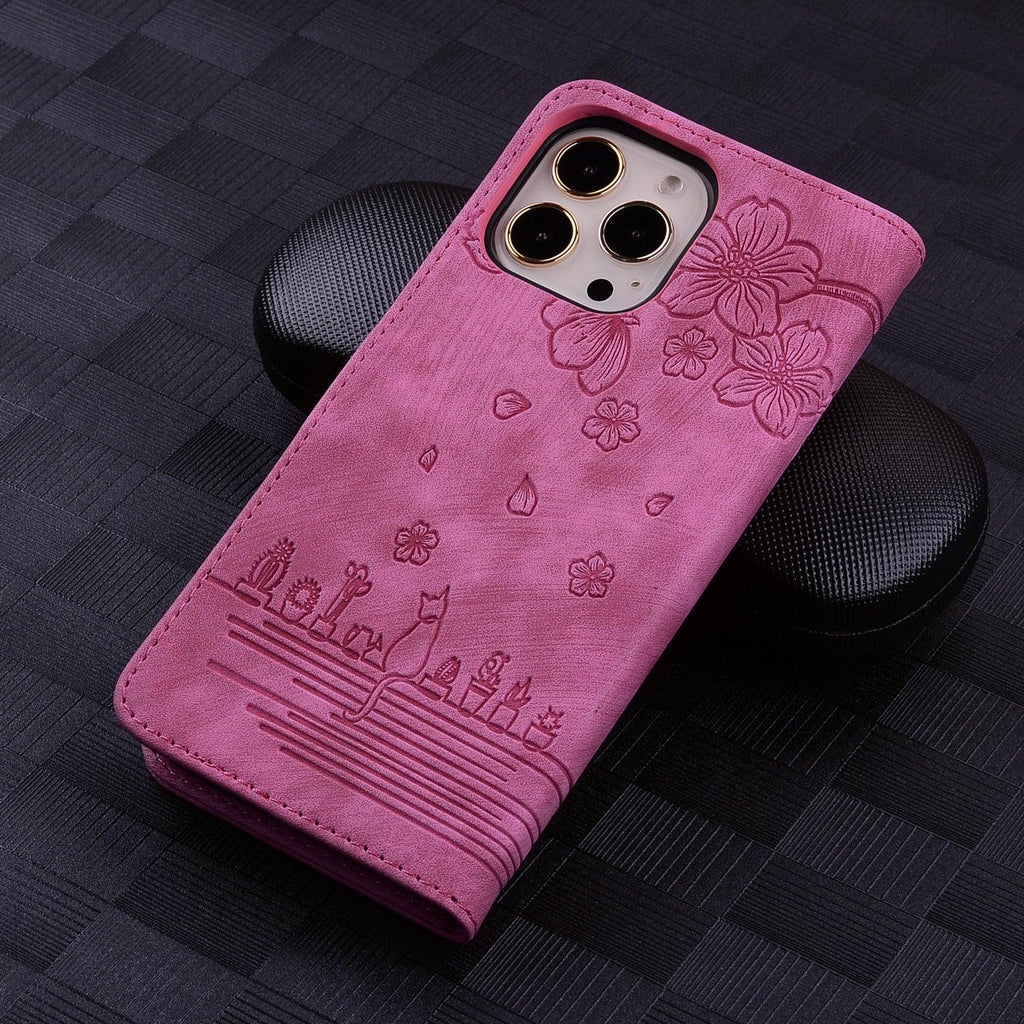 Étui portefeuille en cuir de luxe pour iPhone 14 13 Pro Max 11 12 Mini XR X XS Max avec support magnétique et porte-cartes en cuir PU, étui antichoc et élégant avec protection contre les chutes