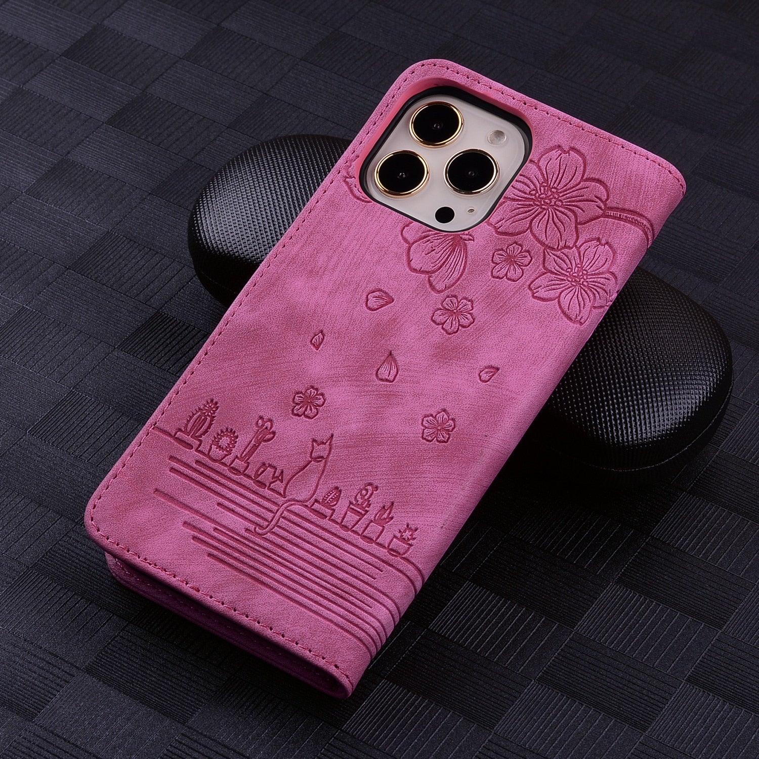 Étui portefeuille en cuir de luxe pour iPhone 14 13 Pro Max 11 12 Mini XR X XS Max avec support magnétique et porte-cartes en cuir PU, étui antichoc et élégant avec protection contre les chutes
