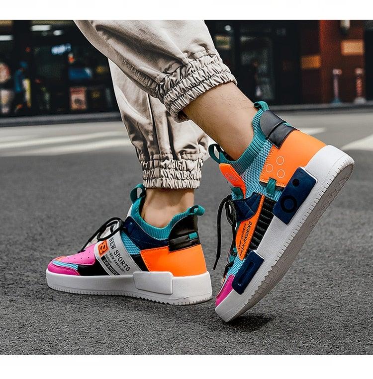 Baskets de Luxe pour Hommes Chaussures Décontractées Modernes Entraîneur Course Marche Tennis Respirantes Chaussures de Sport Hommes Baskets de Gym Décontractées Chaussures de Sport à Enfiler