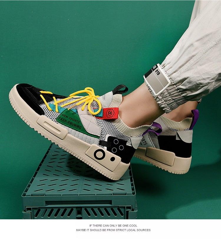 Baskets de Luxe pour Hommes Chaussures Décontractées Modernes Entraîneur Course Marche Tennis Respirantes Chaussures de Sport Hommes Baskets de Gym Décontractées Chaussures de Sport à Enfiler