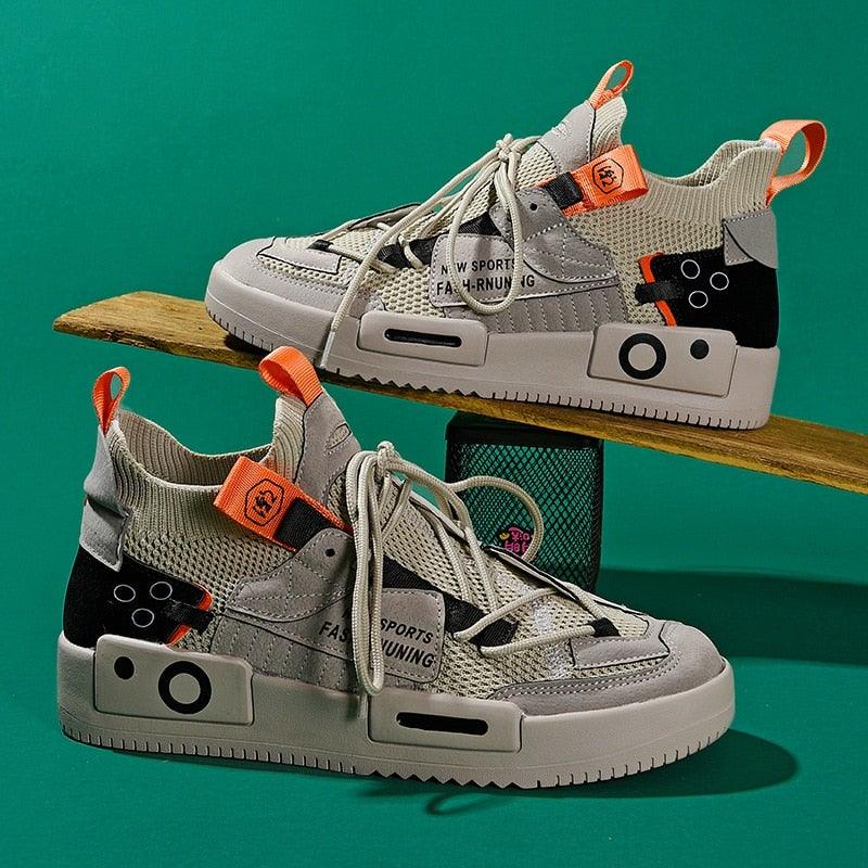 Baskets de Luxe pour Hommes Chaussures Décontractées Modernes Entraîneur Course Marche Tennis Respirantes Chaussures de Sport Hommes Baskets de Gym Décontractées Chaussures de Sport à Enfiler