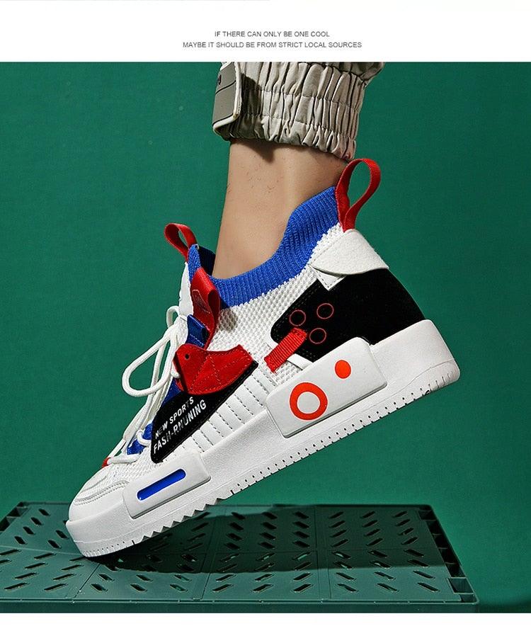 Baskets de Luxe pour Hommes Chaussures Décontractées Modernes Entraîneur Course Marche Tennis Respirantes Chaussures de Sport Hommes Baskets de Gym Décontractées Chaussures de Sport à Enfiler