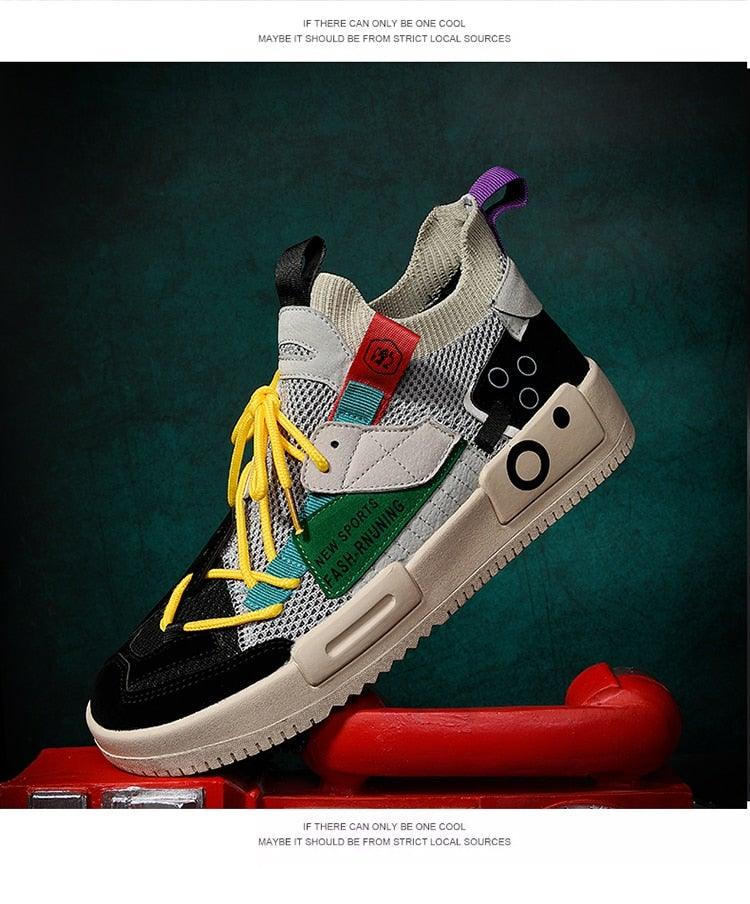 Baskets de Luxe pour Hommes Chaussures Décontractées Modernes Entraîneur Course Marche Tennis Respirantes Chaussures de Sport Hommes Baskets de Gym Décontractées Chaussures de Sport à Enfiler