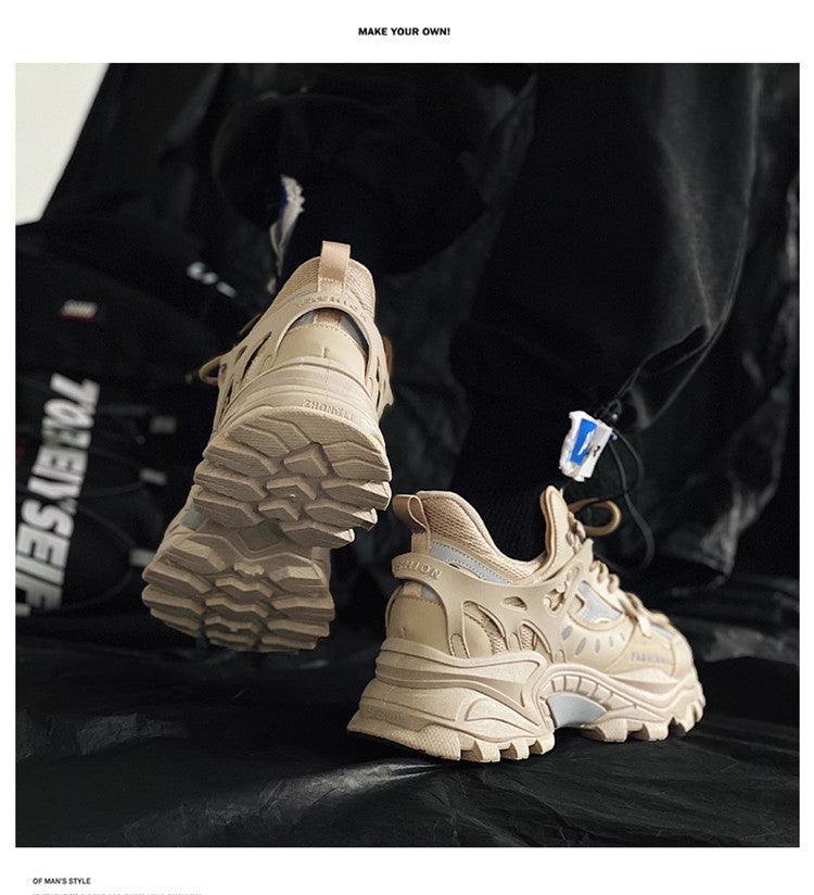 Baskets de luxe pour hommes, baskets blanches, baskets homme haute couture confortables, baskets mode respirantes, chaussures de sport décontractées absorption des chocs pour la course.