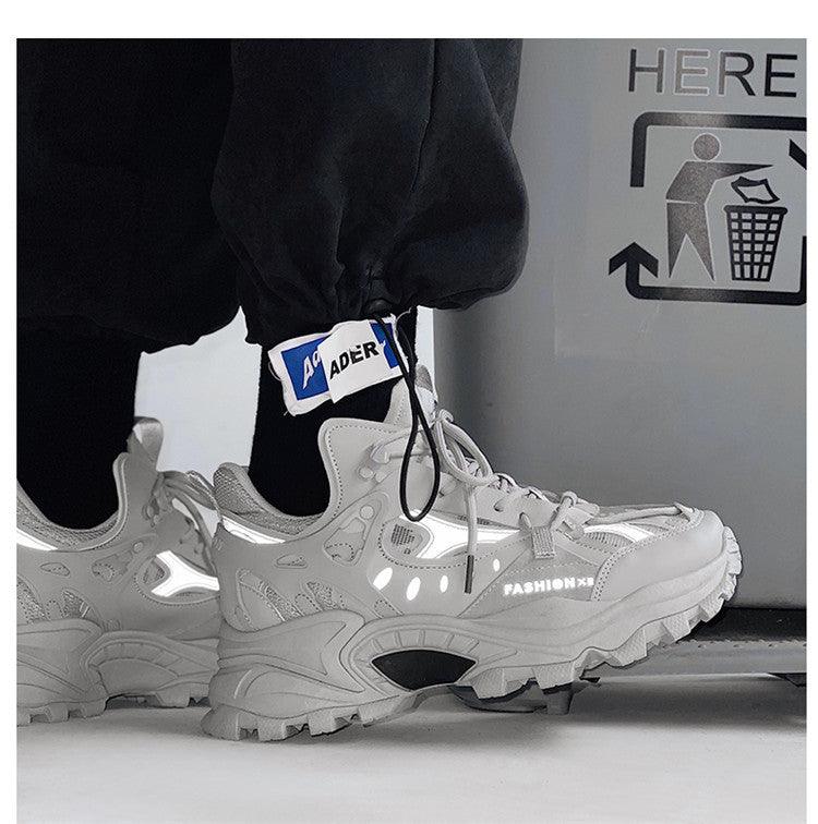 Baskets de luxe pour hommes, baskets blanches, baskets homme haute couture confortables, baskets mode respirantes, chaussures de sport décontractées absorption des chocs pour la course.