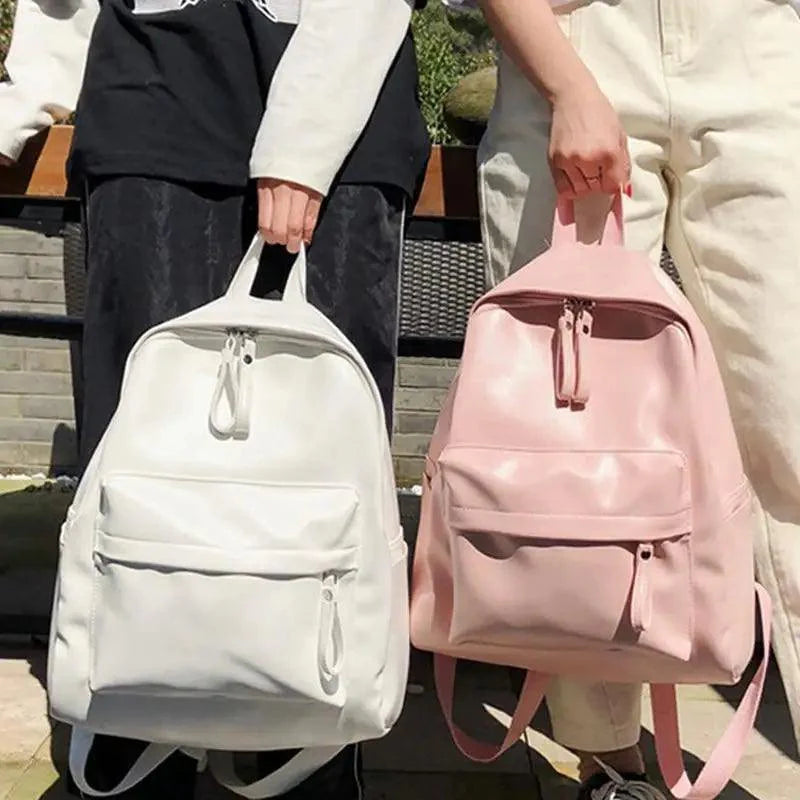 Sac à dos de luxe moderne pour femmes, style unique, en cuir, pour l'école, pour adolescentes, grande capacité, en polyuréthane, pour voyage