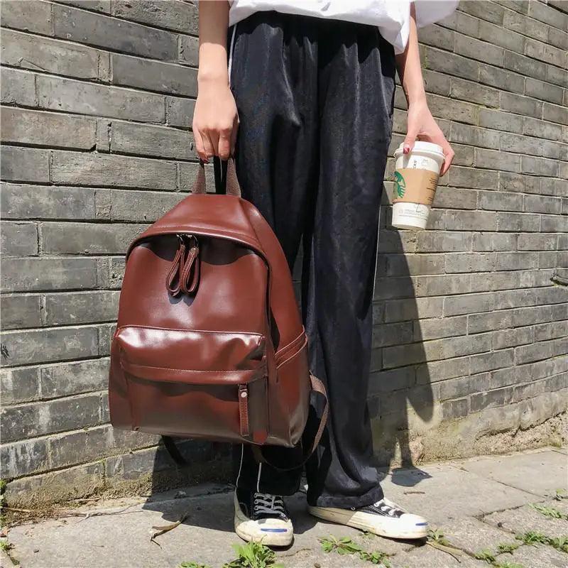 Sac à dos de luxe moderne pour femmes, style unique, en cuir, pour l'école, pour adolescentes, grande capacité, en polyuréthane, pour voyage