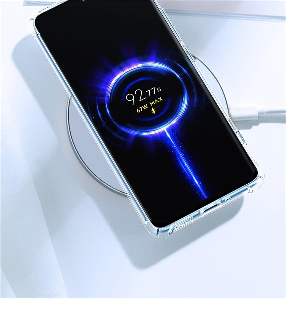 Coque de Luxe en Silicone pour Étui Transparent Xiaomi Mi Redmi Note 11 Pro 7 8 9 10 9s 10s 11s Poco F3 M3 M4 X3 X4 Pro 12 11t 12x Antichoc Mince Souple Transparent Étui de Protection Flexible pour Téléphone Portable