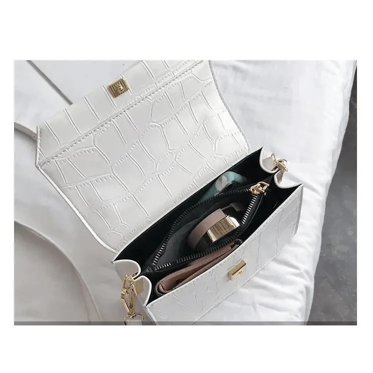 Sacs bandoulière de luxe Blanche-Neige pour femmes et filles Petit sac à main en cuir PU - Sacs de soirée de créateurs pour dames