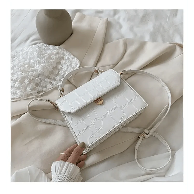 Sacs bandoulière de luxe Blanche-Neige pour femmes et filles Petit sac à main en cuir PU - Sacs de soirée de créateurs pour dames