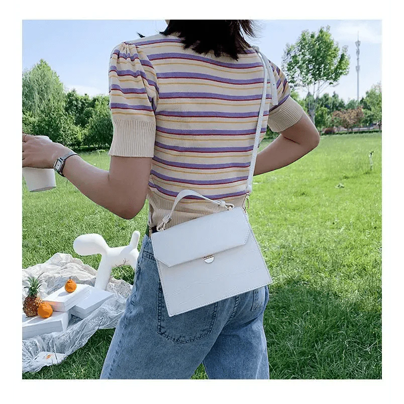 Sacs bandoulière de luxe Blanche-Neige pour femmes et filles Petit sac à main en cuir PU - Sacs de soirée de créateurs pour dames