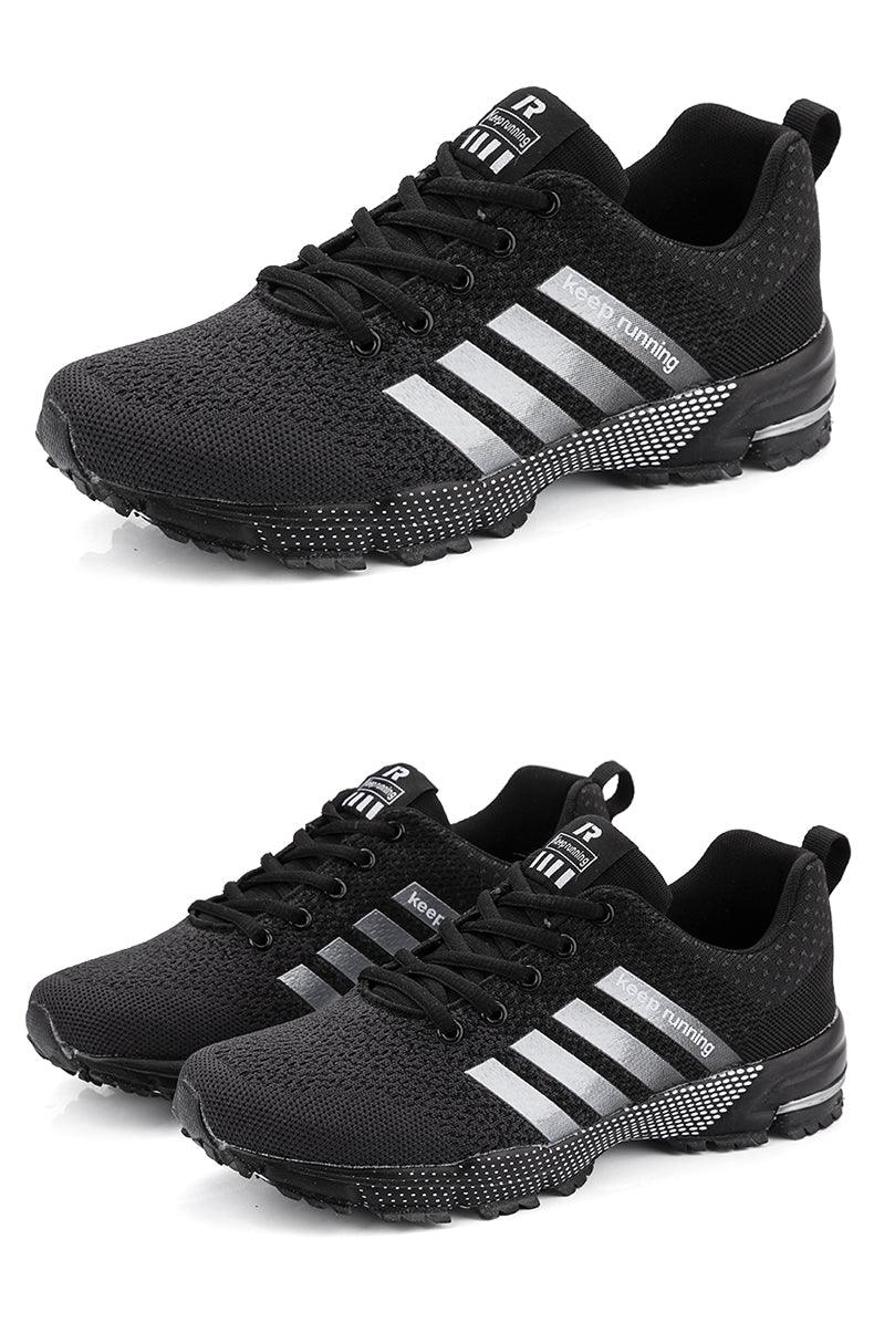 Baskets de sport de luxe pour hommes en maille respirante, chaussures décontractées pour hommes, confortables, antidérapantes, absorbant les chocs, légères, pour la marche en extérieur et la course à pied.