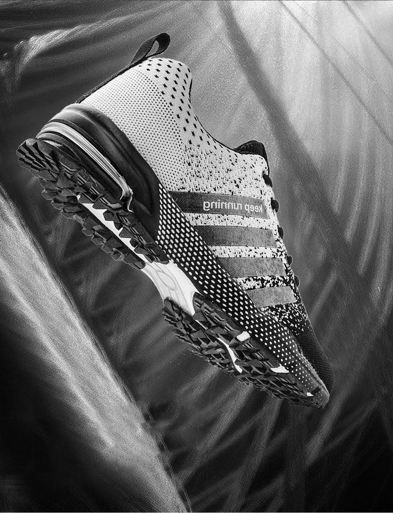 Baskets de sport de luxe pour hommes en maille respirante, chaussures décontractées pour hommes, confortables, antidérapantes, absorbant les chocs, légères, pour la marche en extérieur et la course à pied.