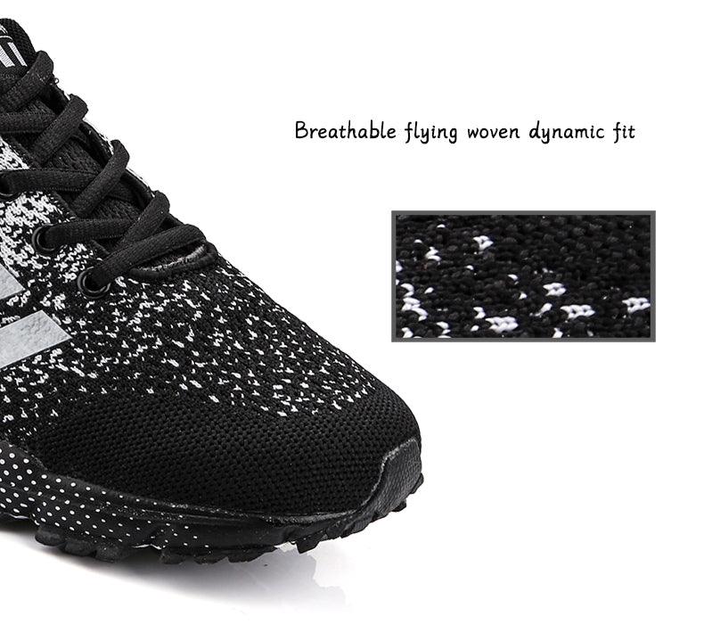 Baskets de sport de luxe pour hommes en maille respirante, chaussures décontractées pour hommes, confortables, antidérapantes, absorbant les chocs, légères, pour la marche en extérieur et la course à pied.