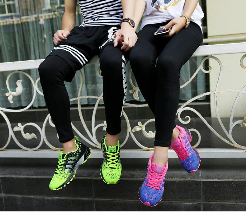 Baskets de sport de luxe pour hommes en maille respirante, chaussures décontractées pour hommes, confortables, antidérapantes, absorbant les chocs, légères, pour la marche en extérieur et la course à pied.