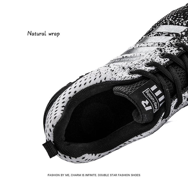 Baskets de sport de luxe pour hommes en maille respirante, chaussures décontractées pour hommes, confortables, antidérapantes, absorbant les chocs, légères, pour la marche en extérieur et la course à pied.
