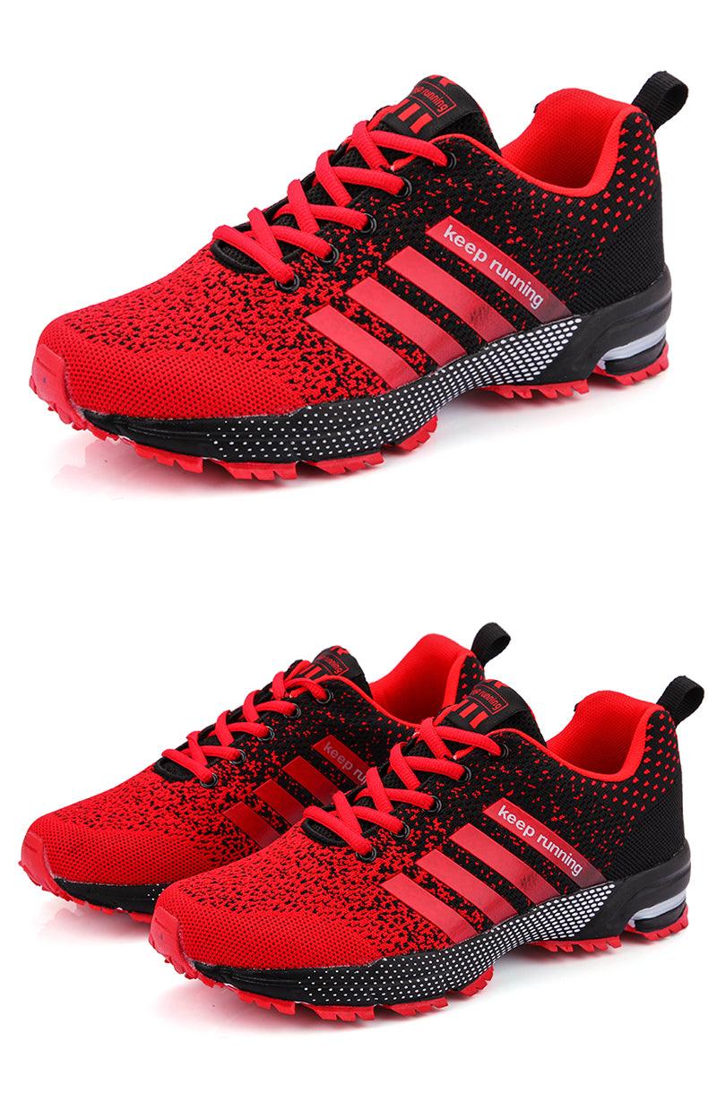 Baskets de sport de luxe pour hommes en maille respirante, chaussures décontractées pour hommes, confortables, antidérapantes, absorbant les chocs, légères, pour la marche en extérieur et la course à pied.