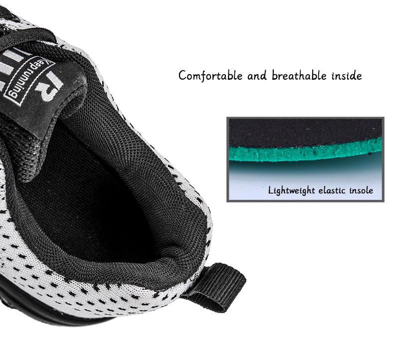 Baskets de sport de luxe pour hommes en maille respirante, chaussures décontractées pour hommes, confortables, antidérapantes, absorbant les chocs, légères, pour la marche en extérieur et la course à pied.