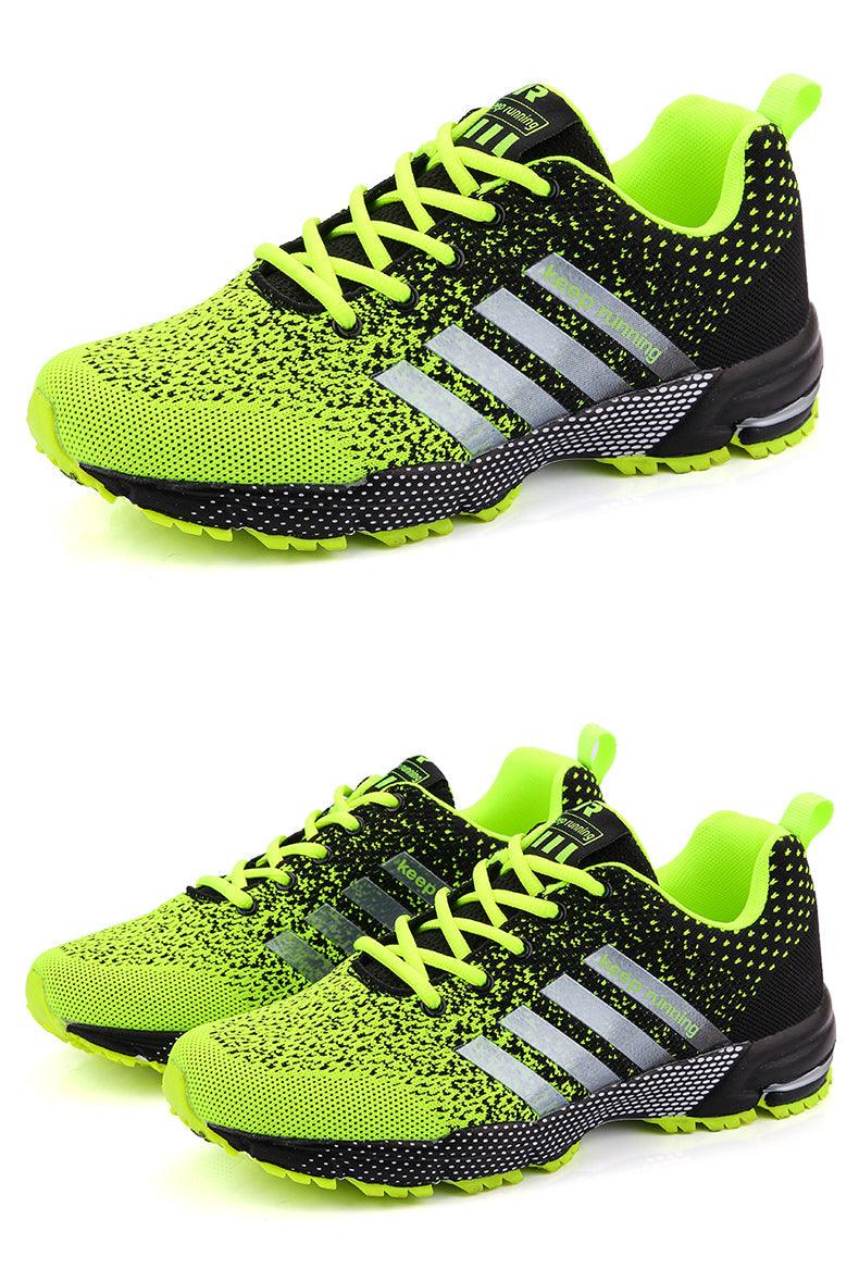 Baskets de sport de luxe pour hommes en maille respirante, chaussures décontractées pour hommes, confortables, antidérapantes, absorbant les chocs, légères, pour la marche en extérieur et la course à pied.