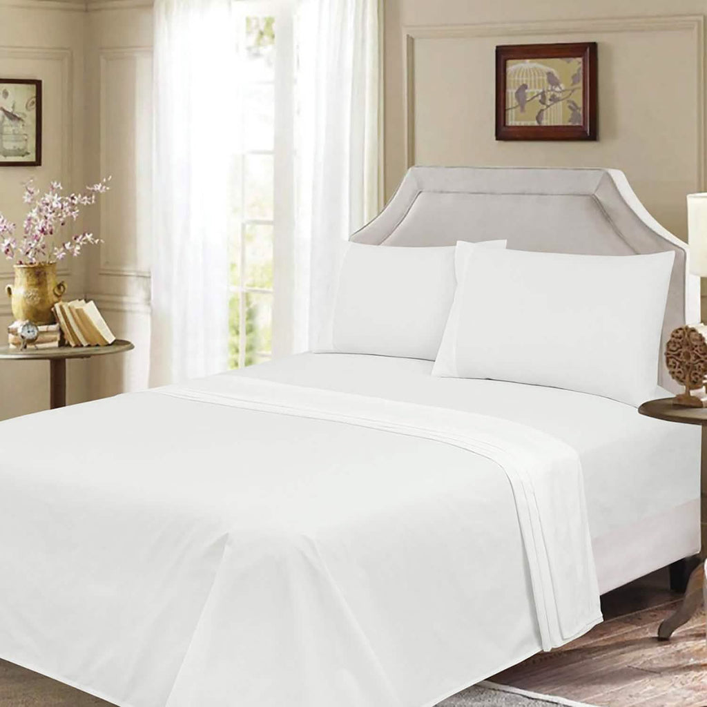 Drap en coton ultra-doux de luxe 300 fils/pouce