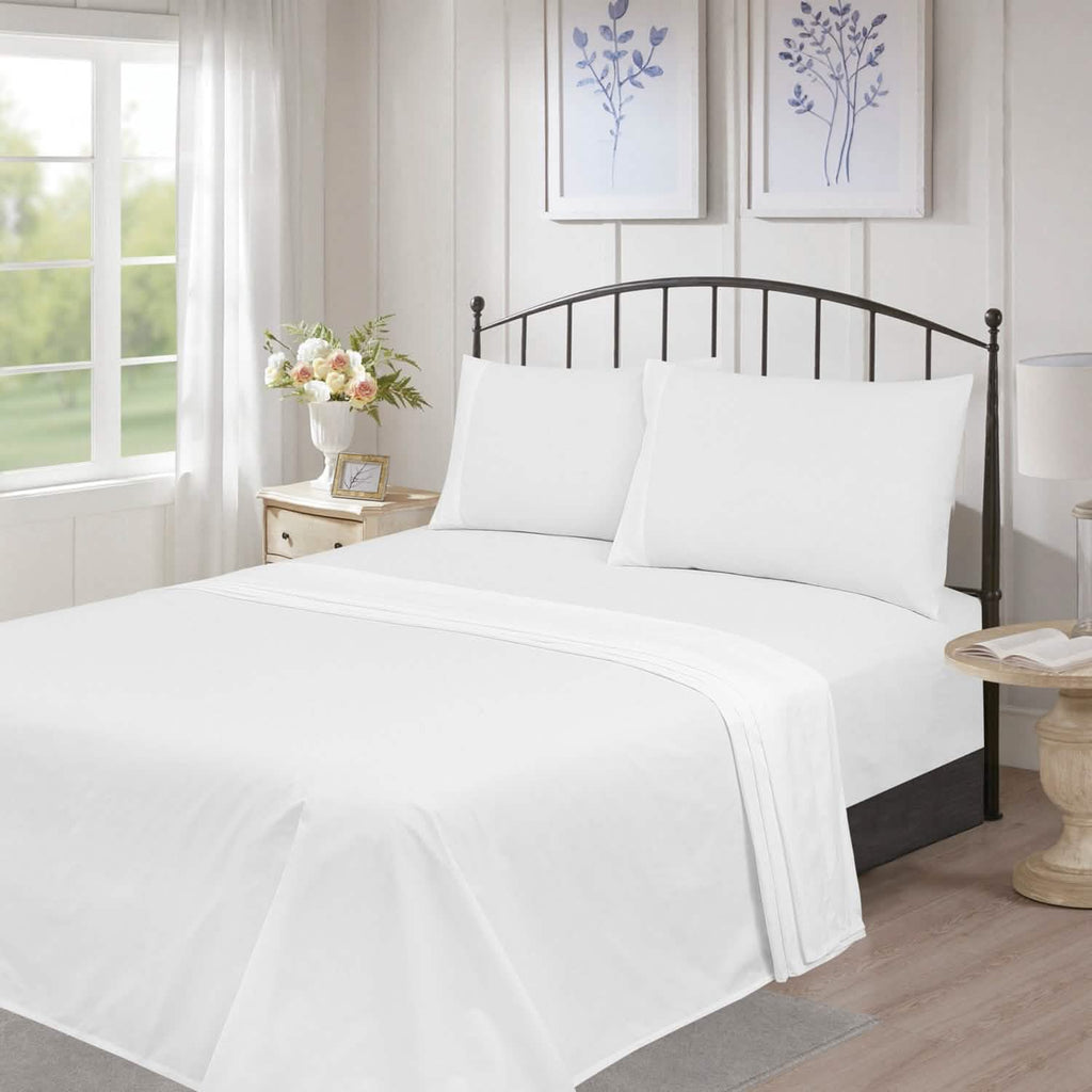 Drap en coton ultra-doux de luxe 300 fils/pouce